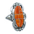 Navajo Oyster Shell Ray Jack Sterling Silver Ring Size 7-3/4 SX107885